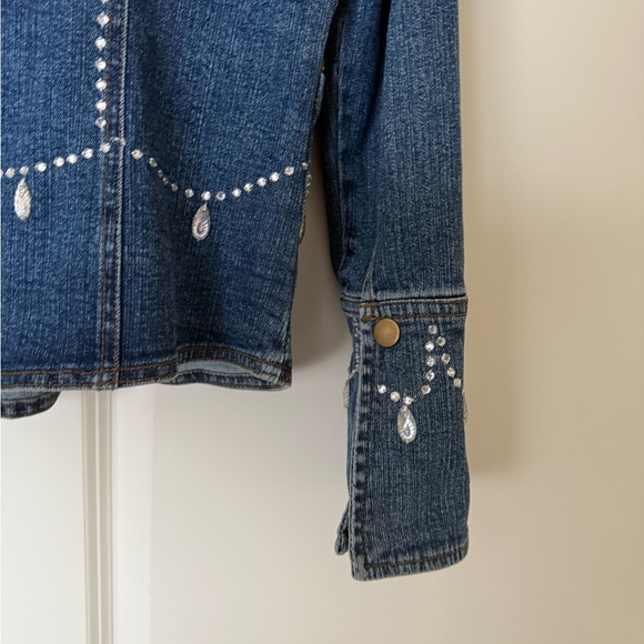 Patti LaBelle Embellished Denim Jean Jacket - Picture 7 of 11